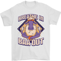 Yoga Sheep Breath in Baa Out Funny Mens T-Shirt 100% Cotton White