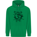 Yoga Symbol Sketch Meditation Childrens Kids Hoodie Irish Green
