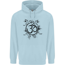 Yoga Symbol Sketch Meditation Childrens Kids Hoodie Light Blue