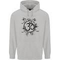 Yoga Symbol Sketch Meditation Childrens Kids Hoodie Sports Grey