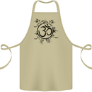 Yoga Symbol Sketch Meditation Cotton Apron 100% Organic Khaki