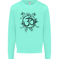 Yoga Symbol Sketch Meditation Kids Sweatshirt Jumper Peppermint