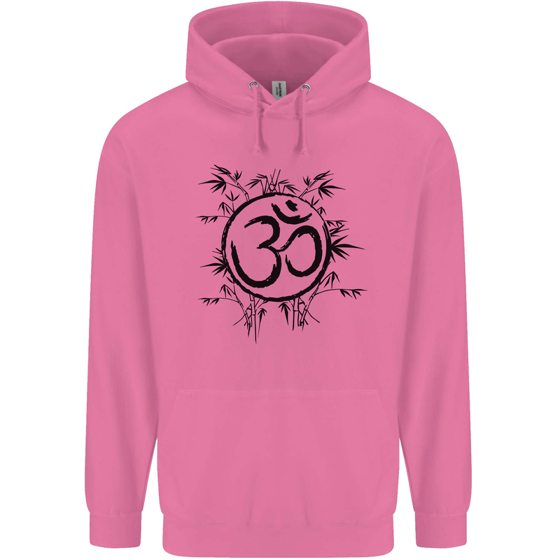 Yoga Symbol Sketch Meditation Mens 80% Cotton Hoodie Azelea