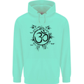 Yoga Symbol Sketch Meditation Mens 80% Cotton Hoodie Peppermint