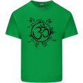 Yoga Symbol Sketch Meditation Mens Cotton T-Shirt Tee Top Irish Green