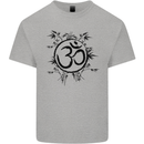 Yoga Symbol Sketch Meditation Mens Cotton T-Shirt Tee Top Sports Grey