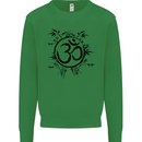 Yoga Symbol Sketch Meditation Mens Sweatshirt Jumper Irish Green