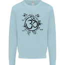 Yoga Symbol Sketch Meditation Mens Sweatshirt Jumper Light Blue