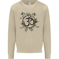 Yoga Symbol Sketch Meditation Mens Sweatshirt Jumper Sand