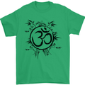 Yoga Symbol Sketch Meditation Mens T-Shirt 100% Cotton Irish Green