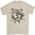 Yoga Symbol Sketch Meditation Mens T-Shirt 100% Cotton Sand
