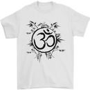 Yoga Symbol Sketch Meditation Mens T-Shirt 100% Cotton White