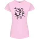 Yoga Symbol Sketch Meditation Womens Petite Cut T-Shirt Light Pink
