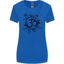 Yoga Symbol Sketch Meditation Womens Wider Cut T-Shirt Royal Blue