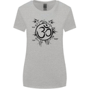 Yoga Symbol Sketch Meditation Womens Wider Cut T-Shirt Sports Grey