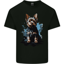 Yorkshire Terrier Splash Yorkie Dog Kids T-Shirt Childrens Black