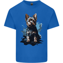 Yorkshire Terrier Splash Yorkie Dog Mens Cotton T-Shirt Tee Top Royal Blue