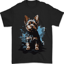 Yorkshire Terrier Splash Yorkie Dog Mens T-Shirt 100% Cotton Black