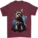 Yorkshire Terrier Splash Yorkie Dog Mens T-Shirt 100% Cotton Maroon