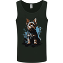 Yorkshire Terrier Splash Yorkie Dog Mens Vest Tank Top Black