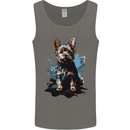 Yorkshire Terrier Splash Yorkie Dog Mens Vest Tank Top Charcoal