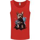 Yorkshire Terrier Splash Yorkie Dog Mens Vest Tank Top Red