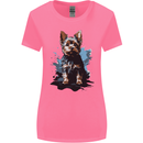 Yorkshire Terrier Splash Yorkie Dog Womens Wider Cut T-Shirt Azalea
