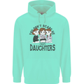 You Cant Scare Me I Have Daughters Fathers Day Childrens Kids Hoodie Peppermint