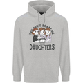You Cant Scare Me I Have Daughters Fathers Day Childrens Kids Hoodie Sports Grey