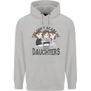 You Cant Scare Me I Have Daughters Fathers Day Childrens Kids Hoodie Sports Grey