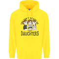You Cant Scare Me I Have Daughters Fathers Day Childrens Kids Hoodie Yellow