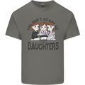 You Cant Scare Me I Have Daughters Fathers Day Kids T-Shirt Childrens Charcoal