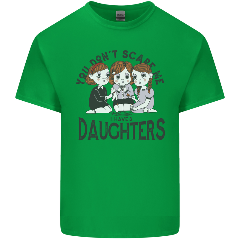 You Cant Scare Me I Have Daughters Fathers Day Kids T-Shirt Childrens Irish Green
