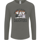 You Cant Scare Me I Have Daughters Fathers Day Mens Long Sleeve T-Shirt Charcoal