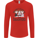 You Cant Scare Me I Have Daughters Fathers Day Mens Long Sleeve T-Shirt Red