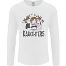 You Cant Scare Me I Have Daughters Fathers Day Mens Long Sleeve T-Shirt White