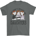 You Cant Scare Me I Have Daughters Fathers Day Mens T-Shirt 100% Cotton Charcoal