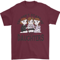 You Cant Scare Me I Have Daughters Fathers Day Mens T-Shirt 100% Cotton Maroon
