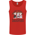 You Cant Scare Me I Have Daughters Fathers Day Mens Vest Tank Top Red