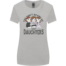 You Cant Scare Me I Have Daughters Fathers Day Womens Wider Cut T-Shirt Sports Grey