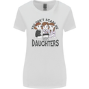 You Cant Scare Me I Have Daughters Fathers Day Womens Wider Cut T-Shirt White