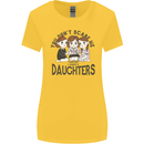 You Cant Scare Me I Have Daughters Fathers Day Womens Wider Cut T-Shirt Yellow