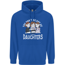 You Cant Scare Me I Have Daughters Mothers Day Childrens Kids Hoodie Royal Blue