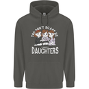You Cant Scare Me I Have Daughters Mothers Day Childrens Kids Hoodie Storm Grey
