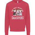 You Cant Scare Me I Have Daughters Mothers Day Kids Sweatshirt Jumper Heliconia