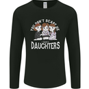 You Cant Scare Me I Have Daughters Mothers Day Mens Long Sleeve T-Shirt Black