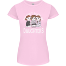 You Cant Scare Me I Have Daughters Mothers Day Womens Petite Cut T-Shirt Light Pink