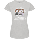 You Cant Scare Me I Have Daughters Mothers Day Womens Petite Cut T-Shirt Sports Grey