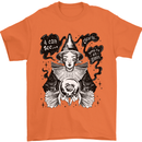 You're an Idiot Funny Fortune Teller Clairvoyant Mens T-Shirt 100% Cotton Orange