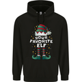 Your Favourite Elf Funny Christmas Xmas Childrens Kids Hoodie Black